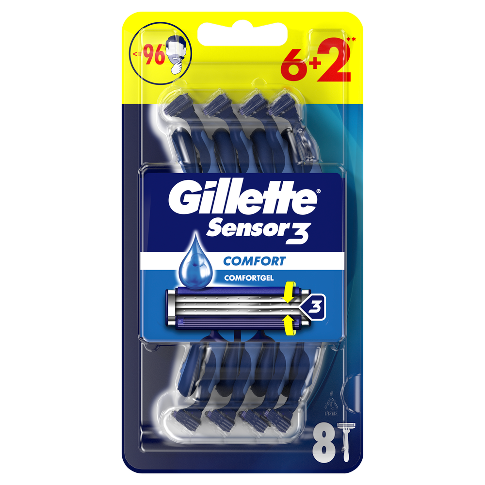 Gillette jednokratni brijači Blue3 Plus Comfort  6+2 kom slika 1