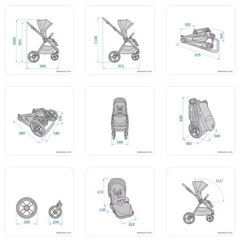 Maxi-Cosi kolica Oxford - Twillic Graphite slika 7