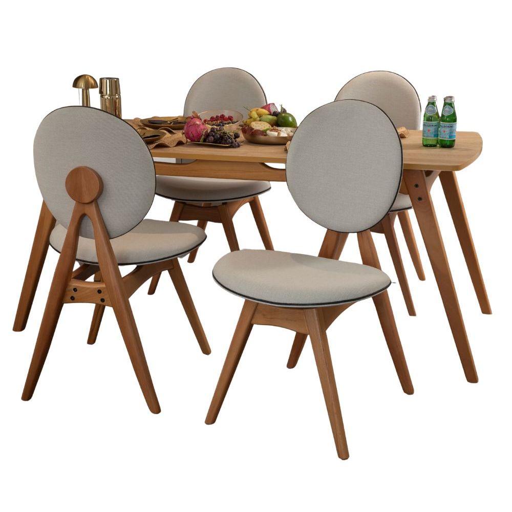 Set Stola i Stolica Touch (4S) OakBeige (5 Komada) slika 11