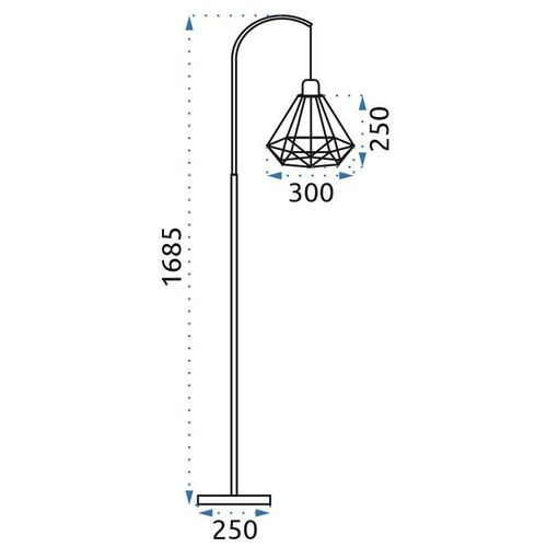 TOOLIGHT Samostojeća svjetiljka BLACK APP538-1F slika 15