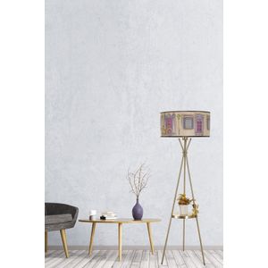 Venedik sehpalı eskitme lambader silindir 01 abajurlu Multicolor Floor Lamp