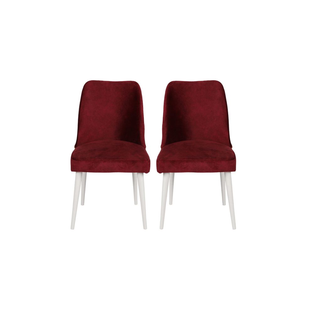 Nova 081 V2 Set Stolica u Claret Crvenoj i Bijeloj (2 Komada) slika 2