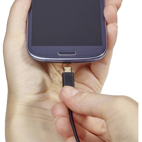 Renkforce USB kabel USB 2.0 USB-A utikač, USB-Micro-B utikač 1.00 m crna utikač primjenjiv s obje strane, pozlaćeni kontakti RF-4139064 slika 4