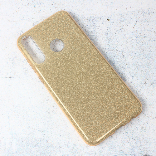 Torbica Crystal Dust za Huawei Y6p zlatna slika 1