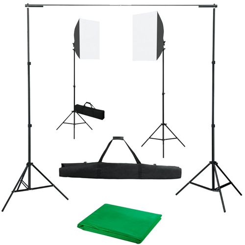 Oprema za fotografski studio sa svjetlima softbox i pozadinom slika 37