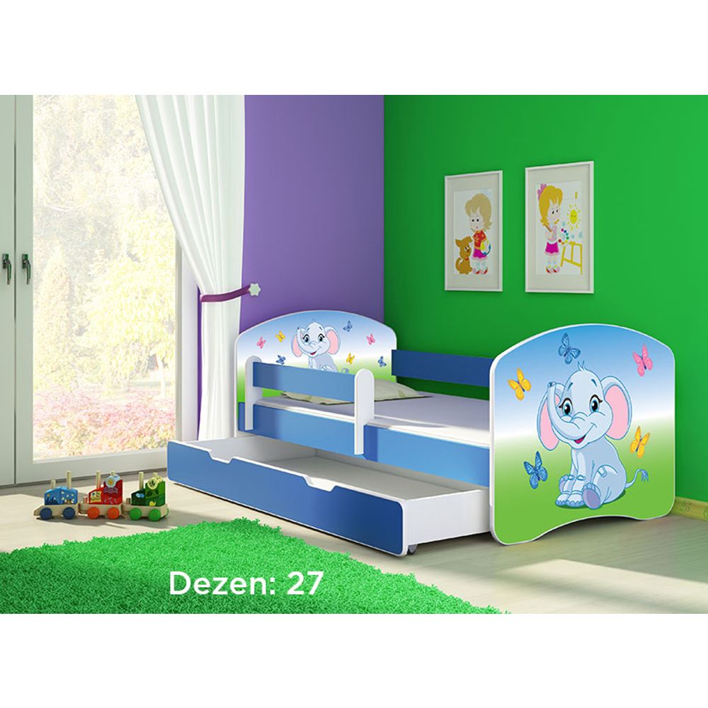 ACMA Dječiji krevet Acma II sa ladicom Blue - 160x80cm - Dezen 27 slika 2