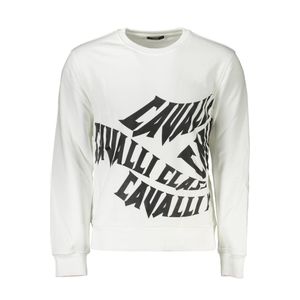 CAVALLI CLASS SWEATSHIRT WITHOUT ZIP MAN WHITE