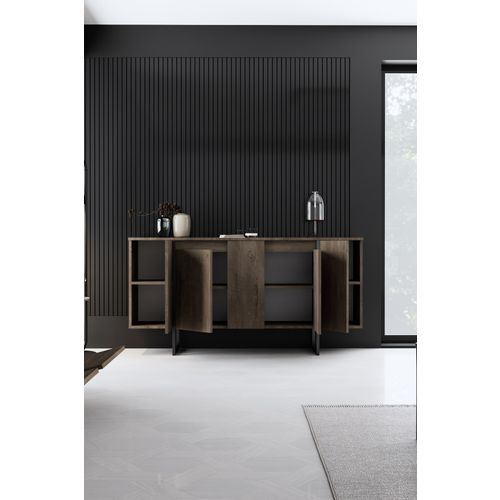 Luxe - Walnut, Black WalnutBlack Console slika 5