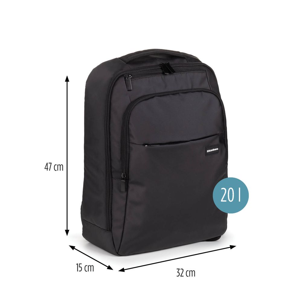 Scandinavia ruksak Around 20 l, crni, vodoodbojan slika 7