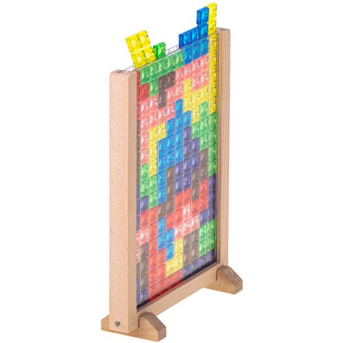 Montessori vertikalni tetris u drvenom okviru slika 8