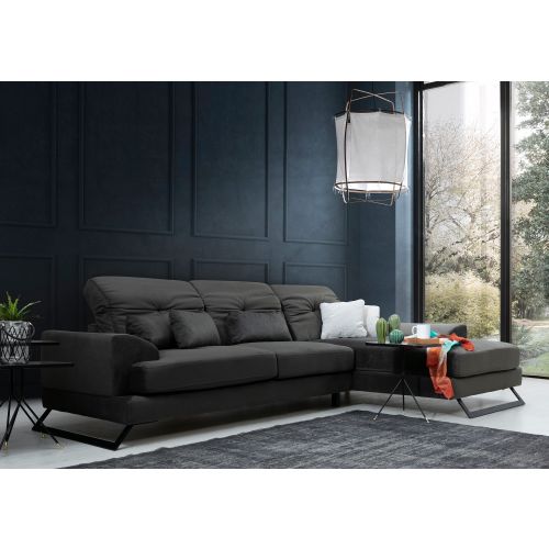 Atelier Del Sofa Frido Corner Right (L3+Chl) Antracit Ugao Sofa slika 6