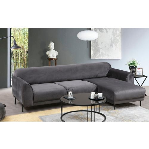 Atelier Del Sofa Kutna garnitura na razvlačenje, Antracit, Image Corner Right ( L3-Chl ) - Anthracite slika 3