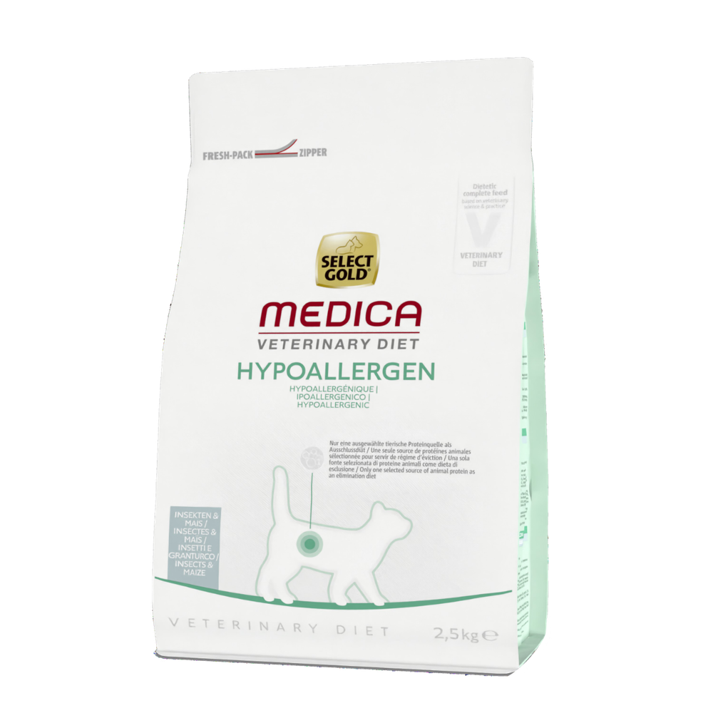 Select Gold Cat Medica Hypoallergenic insekti i kukuruz 2,5 kg slika 1