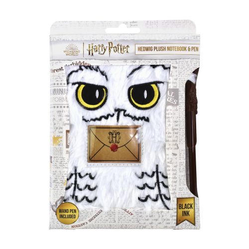 Plush Bilježnica i Olovka Harry Potter Hedwig slika 1