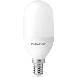 Megaman MM21136 LED Energetska učinkovitost 2021 E (A - G) E14 oblik štapa 8.5 W = 60 W toplo bijela (Ø x D) 40 mm x 106 mm  1 St.