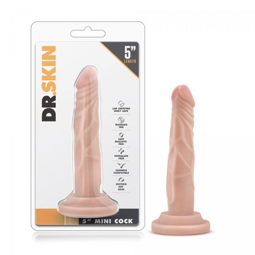 Dildo Dr. Skin - Mini, 14 cm, boja kože slika 7