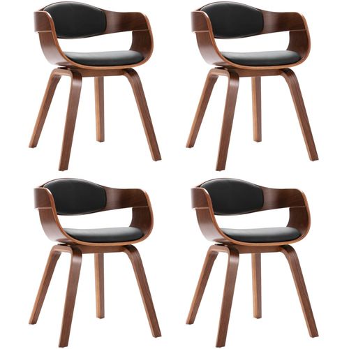 Blagovaonske stolice 4 kom od savijenog drva i umjetne kože slika 2