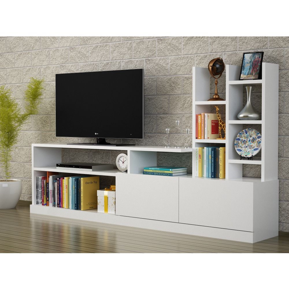 Dolunay - Bijela TV komoda slika 2