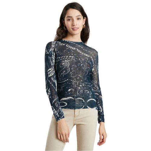 DESIGUAL WOMEN'S BLUE SWEATER slika 1