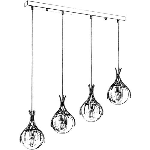 AV-1766-4KY Chrome Chandelier slika 3