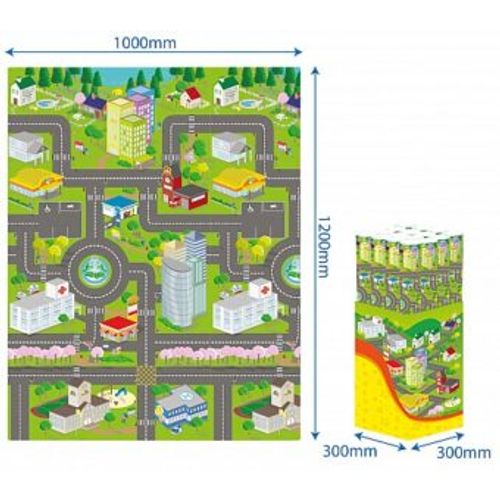 Sunta Mapa Grada Podloga 120x100cm slika 1