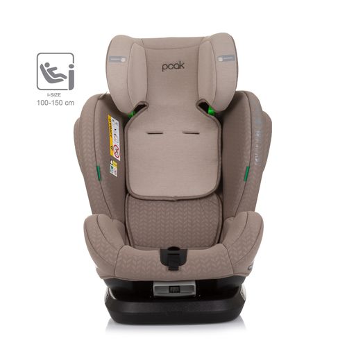 Chipolino autosjedalica I-SIZE 40-150 cm ISOFIX 360 "PEAK" macadamia slika 3