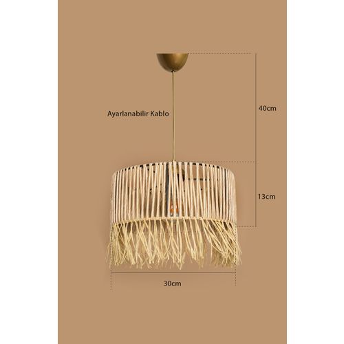 YL554 Natural Chandelier slika 2