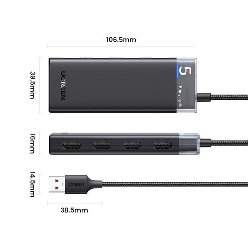 Ugreen USB 3.0 hub s 4 porta - brzina 5Gbps slika 4