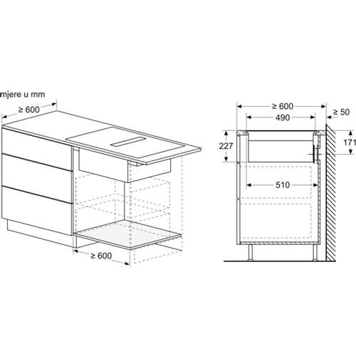 Bosch ugradbena ploča s integriranom napom PXX801D67E slika 6