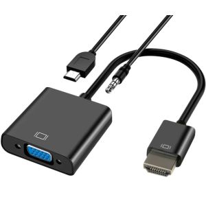 ADAPTER-KONVERTOR HDMI NA VGA (M/Ž)+ AUDIO+USB MICRO