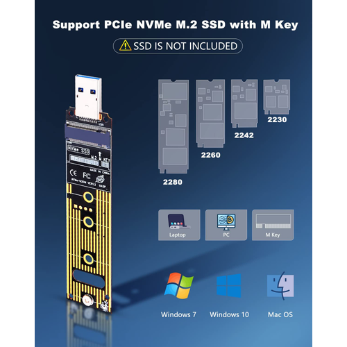 Adapter SSD NVMe na USB 3.0 slika 3