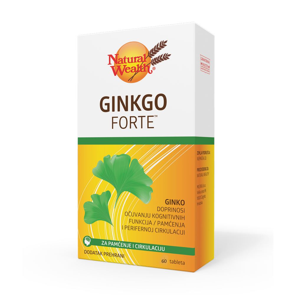 GINKGO FORTE A 60 TBL - Prirodna Snaga za Bolju Cirkulaciju slika 1