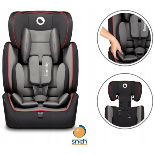 Lionelo autosjedalica Levi SIMPLE, 9-36Kg, siva-crna, 5g JAMSTVA slika 4