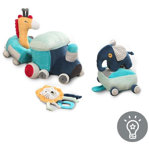 BabyOno Edukativni set igračaka Safari vlak slika 2