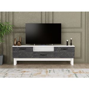 Suzi - Marble White
Black TV Stand