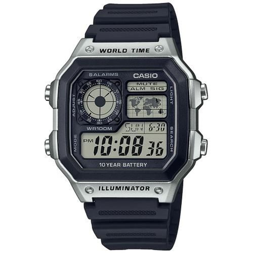 Muški sat Casio ILLUMINATOR WORLDTIME Crna Siva (Ø 40 mm) slika 1