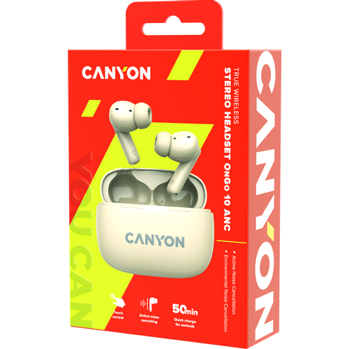Canyon OnGo TWS-10 (CNS-TWS10BG) bežične bubice bež slika 8