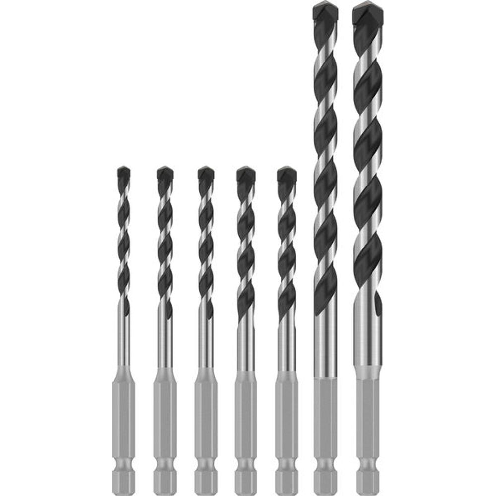 Bosch professional Set svrdla PRO HEX-5, 4 x 100, 5 x 100, 5 x 100, 6 x 100, 6 x 100, 8 x 150, 10 x 150 mm, 7 kom. slika 2