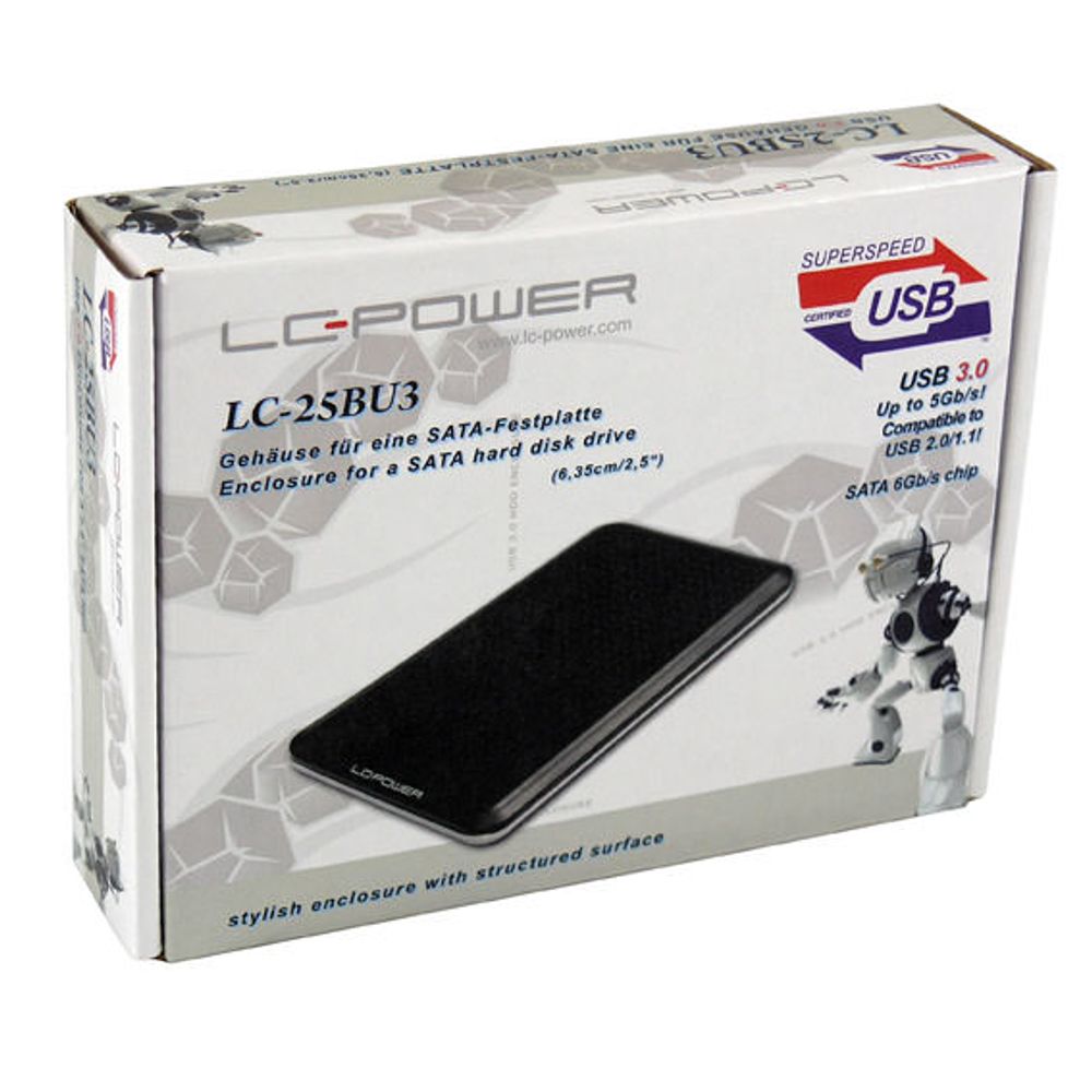LC-Power LC-25BU3 Enclosure2.5" USB 3.0 slika 2