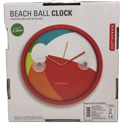 Dizajnerski zidni sat — BEACH BALL • Poklon po izboru slika 4