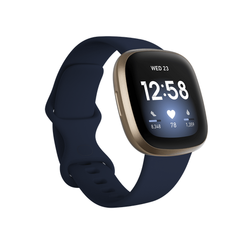 Fitbit Versa 3, Midnight/Soft Gold  slika 2