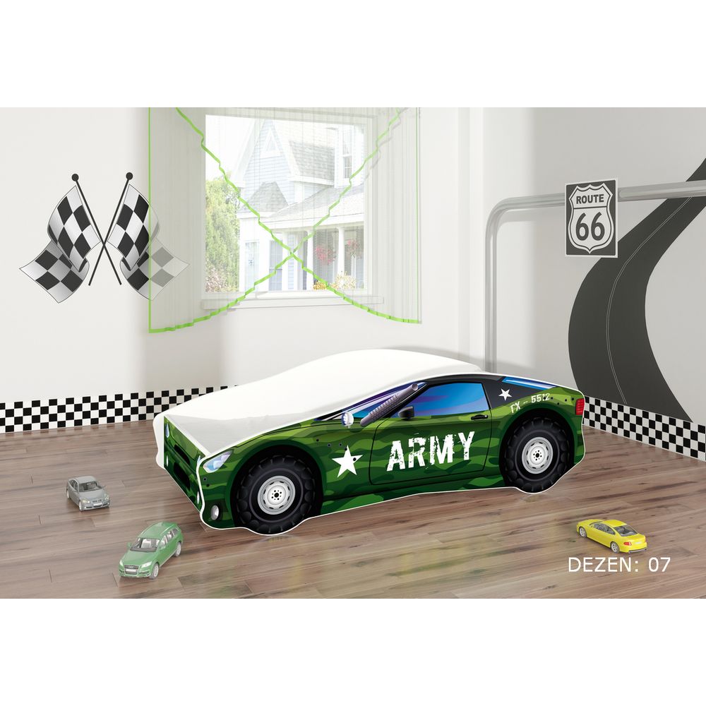 ACMA Dječiji krevet Car - 180x80cm - Dezen 07 slika 2