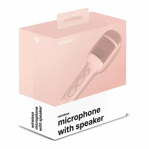 Celly bežični mikrofon sa zvučnikom pink slika 2