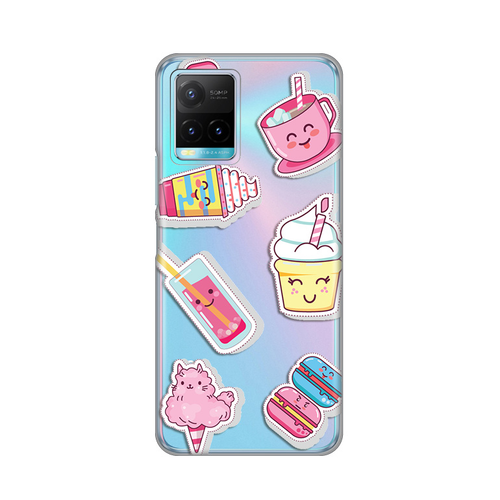 Torbica Silikonska Print Skin za Vivo Y21/Y21s/Y33s Ice cream slika 1