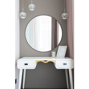 Round - Diameter : 60 cm - Silver Silver Mirror