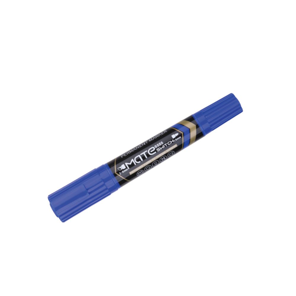 MARKER DELI TWIN PERMANENTNI PLAVI ES555 slika 1