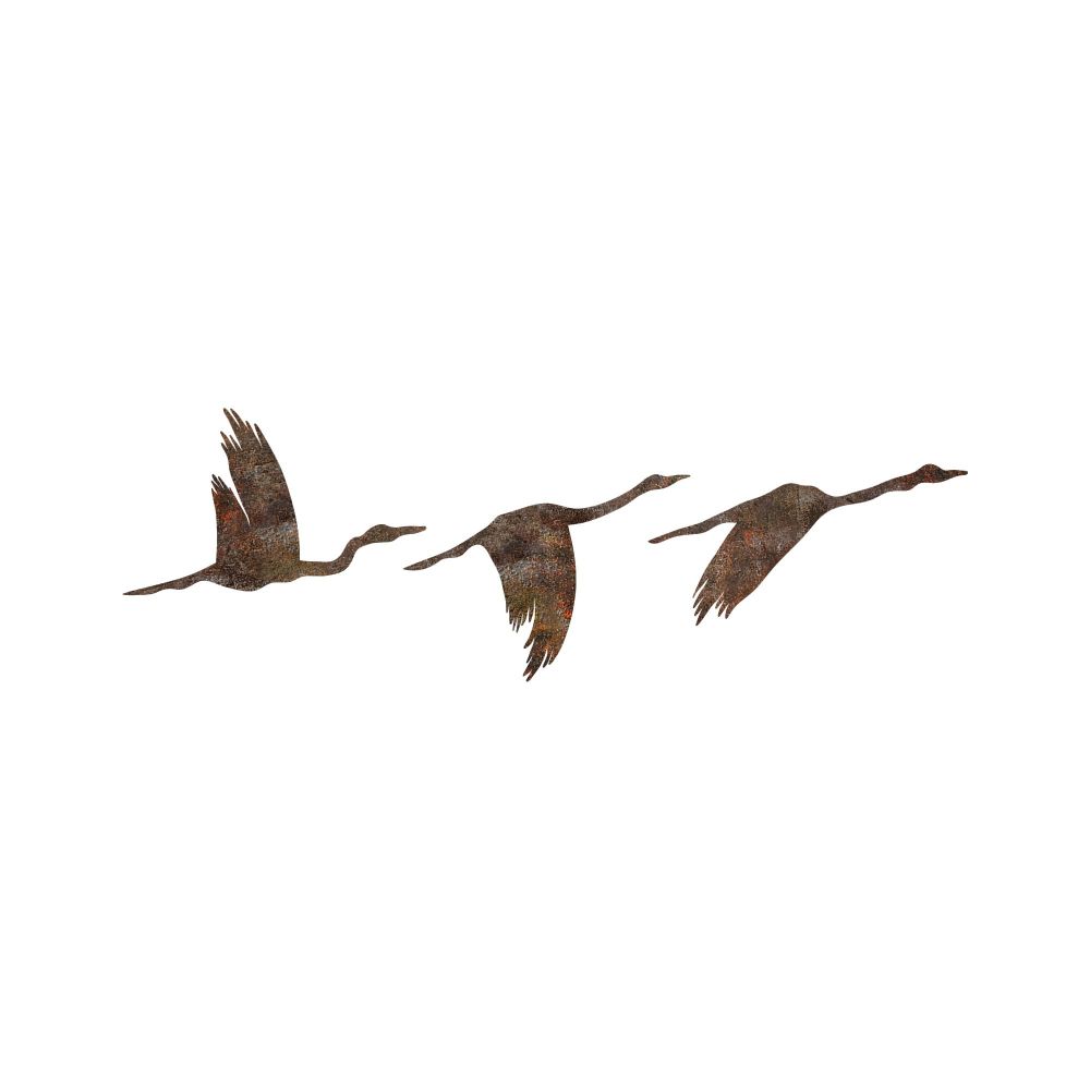 Decorative metal wall accessory Rusty Birds 1 Antiquation, colours: multicolor slika 6