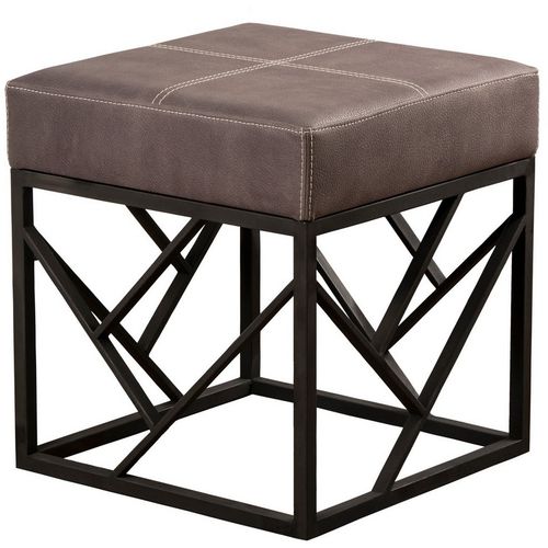 Koza Metal Ayaklı - Anthracite Anthracite Pouffe slika 2