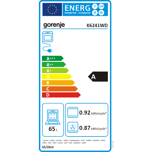 Gorenje štednjak K6241WD  slika 2