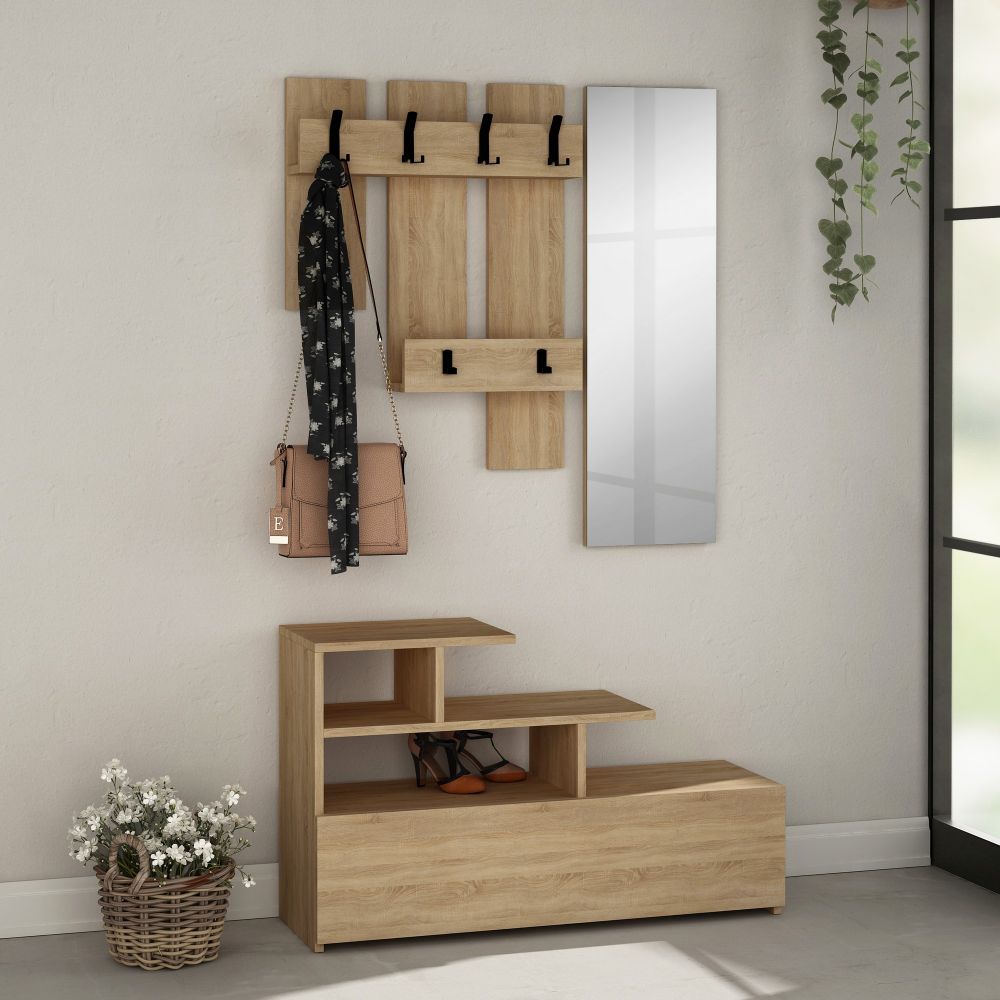 Vesty - Drveni Hall Stand od Hrasta slika 1